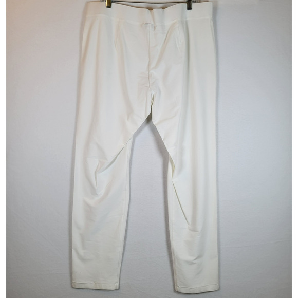 Eileen Fisher Womens Crepe Slim Yoke Pull On Pant Size XL White Career Workwear - Picture 10 of 10